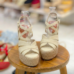 PHƯƠNG TRÂM - Sandal Đế Xuồng Cói 12cm