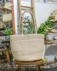 Túi Cói Abaca Dáng Bầu - TULIP